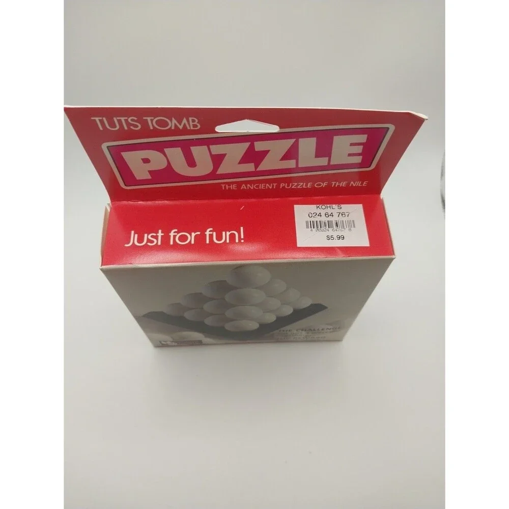 Vintage 1989 Tuts Tomb Magnif 3D Pyramid Toy Solve Puzzle Game New Sealed Rare!